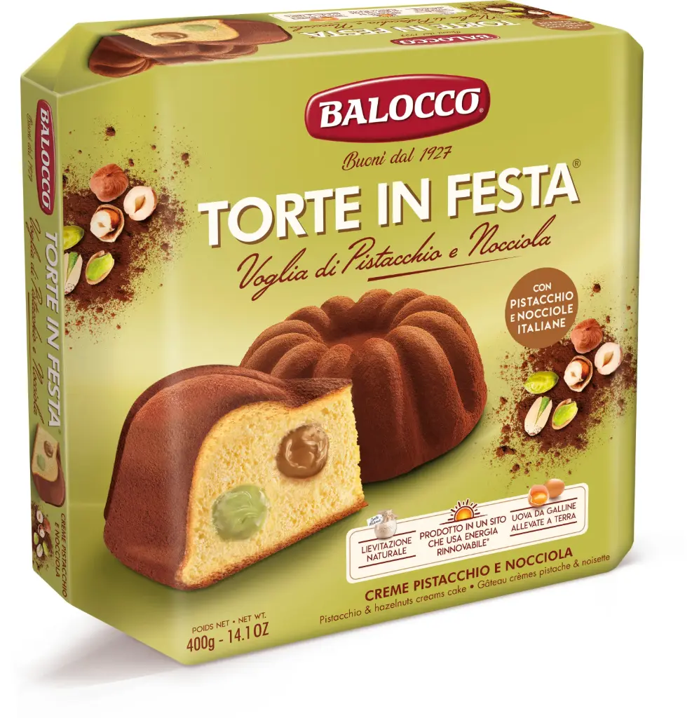 Balocco Torta Pistacchio e Nocciola 400g