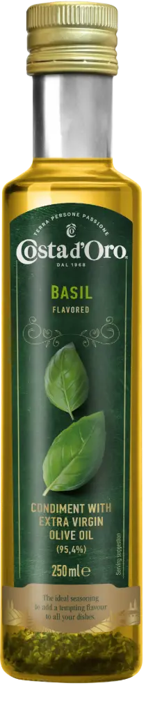 Costa d'oro extra + basilico 250ml