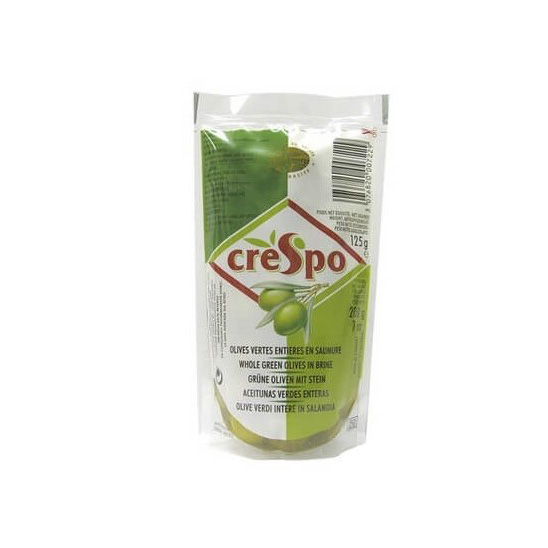 Crespo* Olijven groen sachet 125g