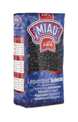 Miau Frijol Negro 1kg