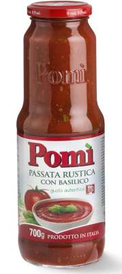 Pomi Passata Rustica con Basilico 700g
