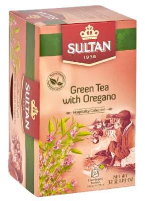 Sultan Infusion Thé Vert A L'Origan  20 Sachets