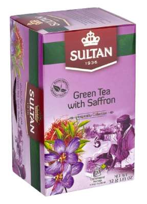 Sultan Infusion Thé Vert Au Safran 20 Sachets