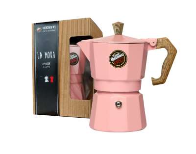 Vergnano Caffettiera Moka Rosa (pink)