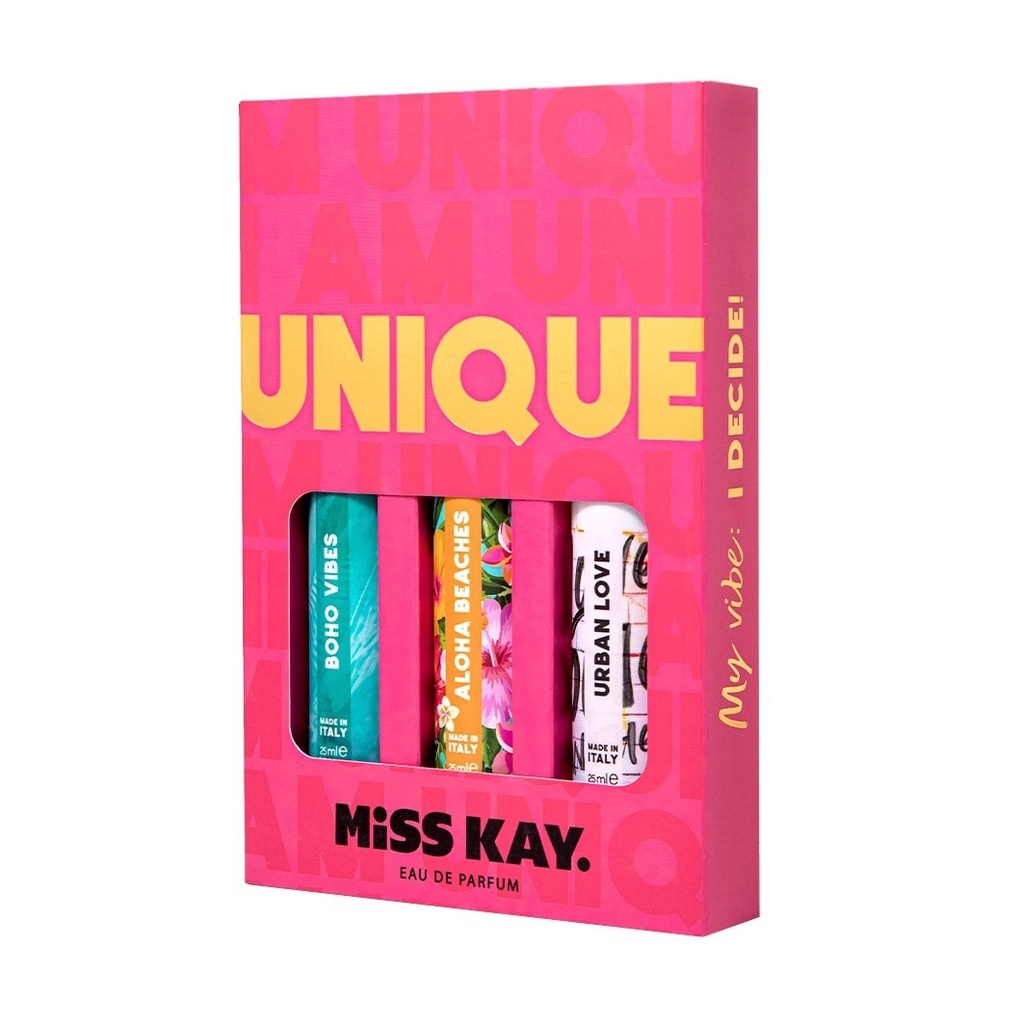 Miss Kay. I Am Unique Trio Kit eau de parfum 25 ml x 3