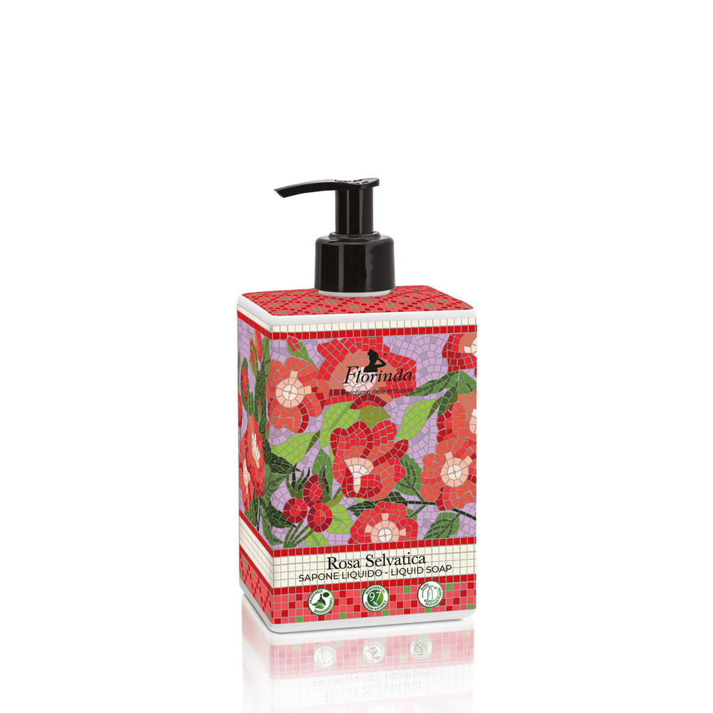 Florinda Mosaici Italiani Rosa Selvatica vloeibare zeep 500 ml