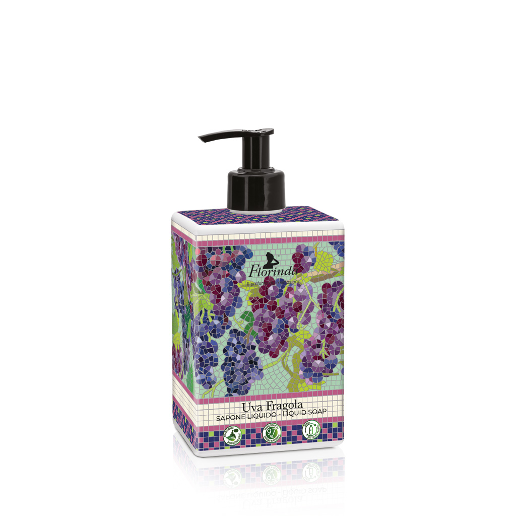 Florinda Mosaici Italiani Uva Fragola liquid soap 500 ml