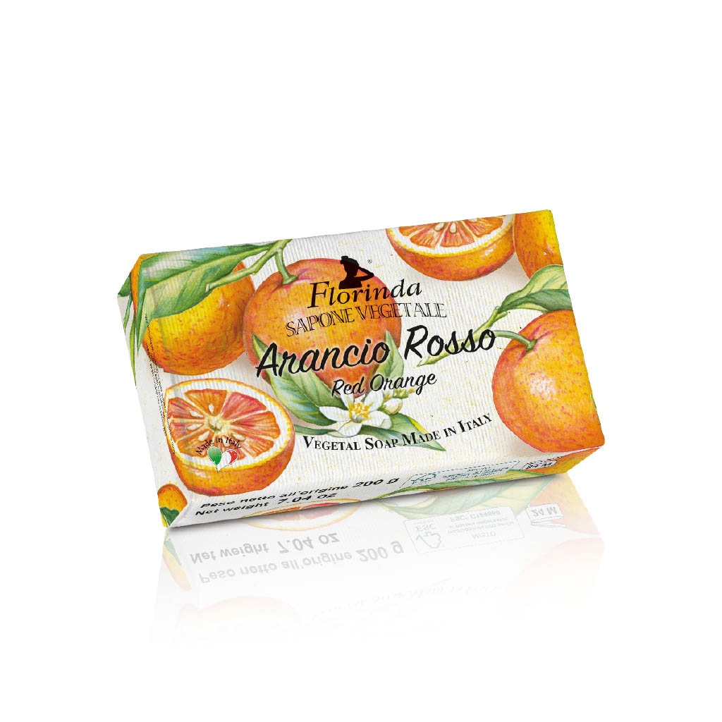 Florinda Emozione Arancio Rosso solid soap 200 g