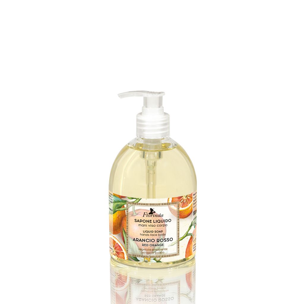 Florinda Emozione Arancio Rosso liquid soap 500 ml