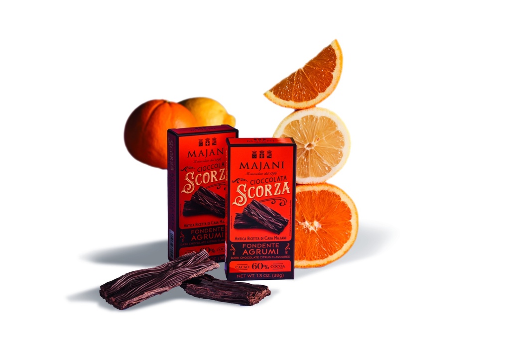 Majani Scorza Fondente Agrumi 38g
