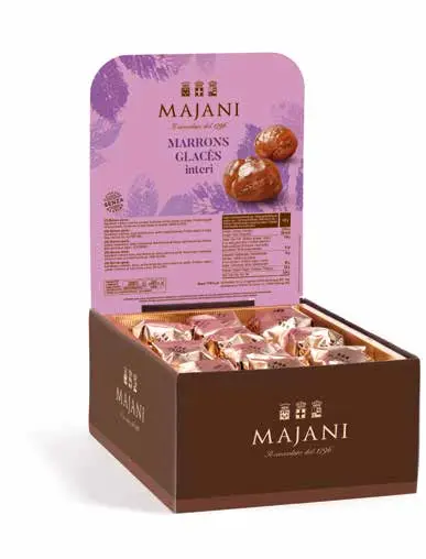 Majani Marron Glacés Display 20g