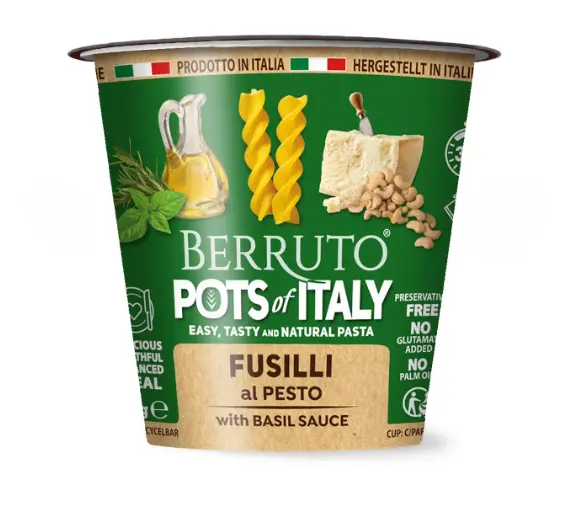 Berruto Pots of Italy Fusillini Al Pesto 70g