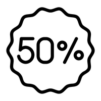 - 50%