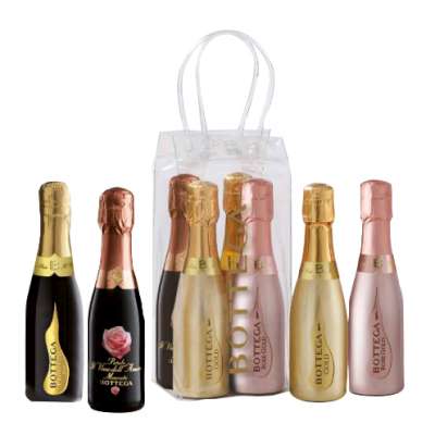 [botv25309] Bottega Sparkling confezione mini set Ice bag 4x20cl