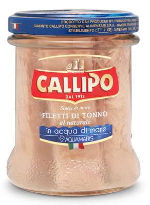 [calconclv0170fwyp12] Callipo Filetti di Tonno in Acqua Mare 170g