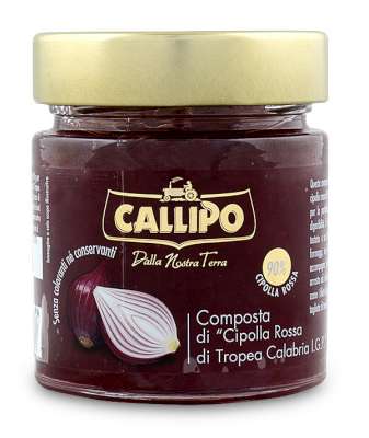 [calconcnv0280cipp06] Callipo Confettura Cipolla Rossa di Tropea Calabria IGP 280g