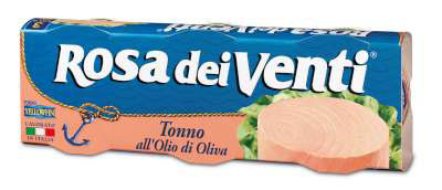 [calconrvc0080poyt32] Rosa dei Venti Tonno all'olio di oliva 3x80g