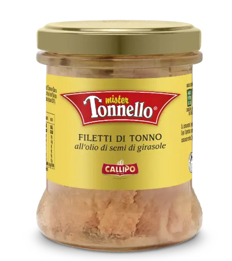 [calcontov0170fglbee] Callipo Mister Tonnello Filetti di Tonno all' Olio Oliva 170g