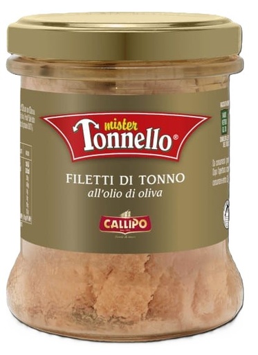 [calcontov0170folfre] Callipo Mister Tonnello Filetti di Tonno all' Olio Oliva 170g