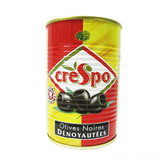 Crespo* Olijven zwart ontpit blik 1/2 22/25