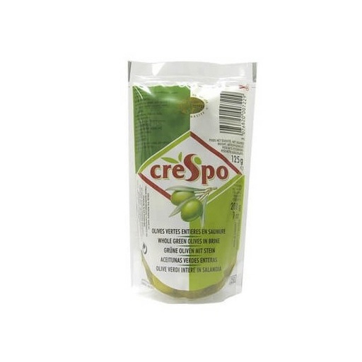 [cresac.125verent] Crespo* Olijven groen sachet 125g