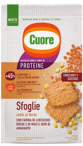 [cuo49100] Cuore Sfoglie Lenticche 170g