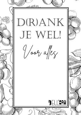 [dlowinelabelb] Wine Label D(r)ank je wel