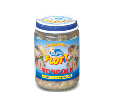 [flt130vonvnaflo012] Flott* Vongole Al Naturale Sgusciate 130g