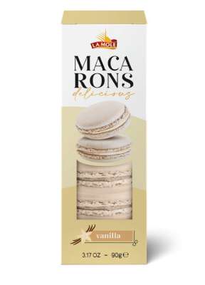 La Mole Macarons Bianco Cioccolato 90g
