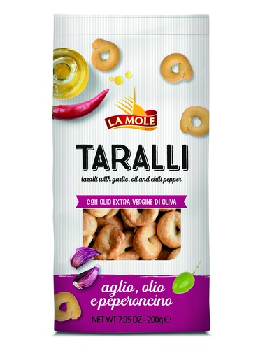 [lmomltaralchili] La Mole Taralli Aglio, Olio e Peperoncino 200 g