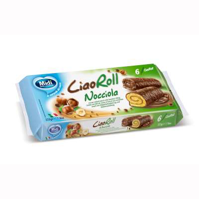 [mid962078] Midi' Ciaoroll Hazelnut Mini Roll 222g
