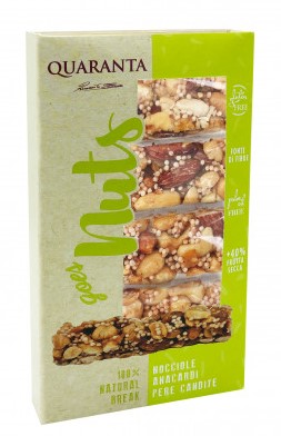 Quaranta Nuts Nocciole, Anacardi & Pere candite 30x4g