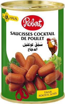 [rob8501002] Robert Cocktail Poulet Halal 425g