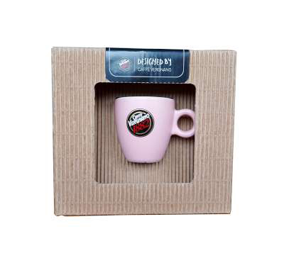 [verwic999326c] Vergnano Tazza + Piatto Espresso Pink Regalo WIC