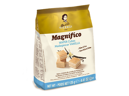 [vic2296] Vicenzi Magnifico Wafer a Cuebtti al Latte 125g