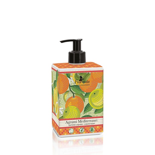 [flo2582] Florinda Mosaici Italiani Agrumi Mediterranei vloeibare zeep 500 ml