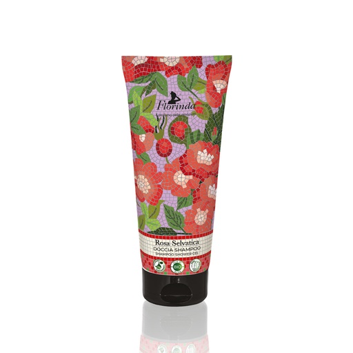 [flo2592] Florinda Mosaici Italiani Rosa Selvatica douchegel 200 ml