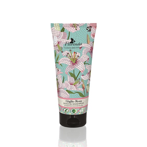 [flo2593] Florinda Mosaici Italiani Giglio Rosa douchegel 200 ml