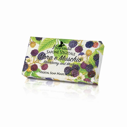 [flo1538] Florinda Emozione Mora E Muschio solid soap 100 g