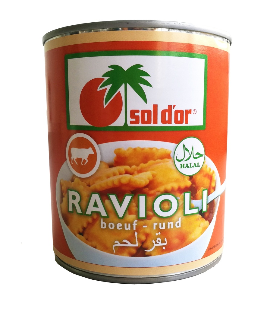 Sol D'or ravioli beef 800 gr