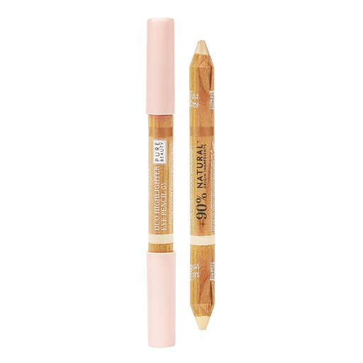 [astpb008320001] Astra Pure Beauty Duo Highlighter Eye Pencil Lemon Zest 01