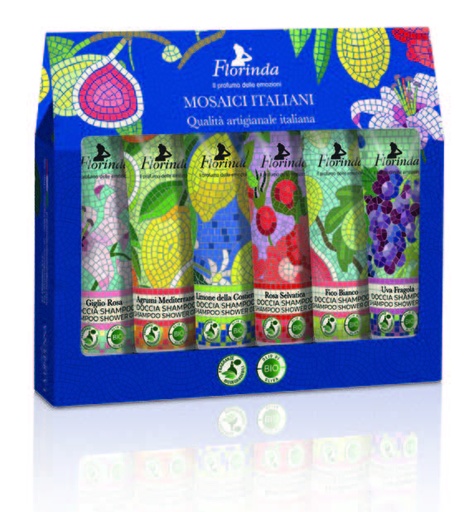 [flo2810] Florinda Mosaici Italiani douchegel 6 x 30 ml gift set