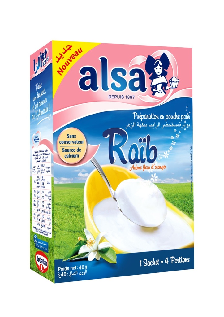 Alsa Raib Fleur d'Oranger 40g