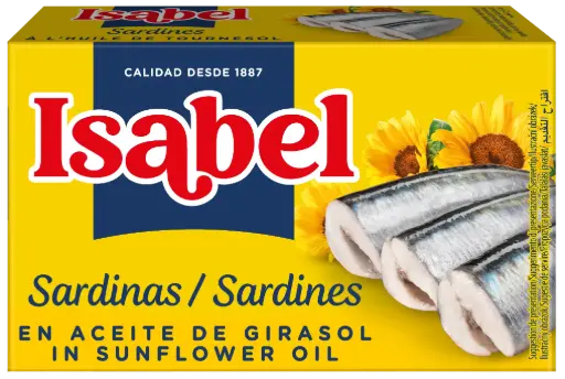 [isa2641491100] Isabel Sardines à l'Huile de Tournesol 125g