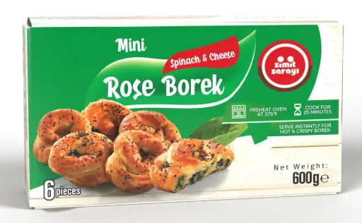 [ssret100012568] Simit Sarayi Spinach and cheese filled mini rose borek 0g
