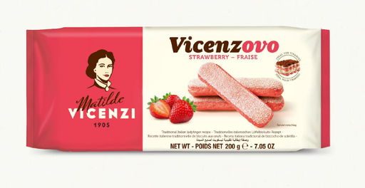 [vic3065] Vicenzi Vincenzovo Savoiardi Strawberry 200g
