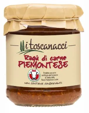 [tossuvv490] Toscanacci Ragu' Di Carne Piemontese 180g