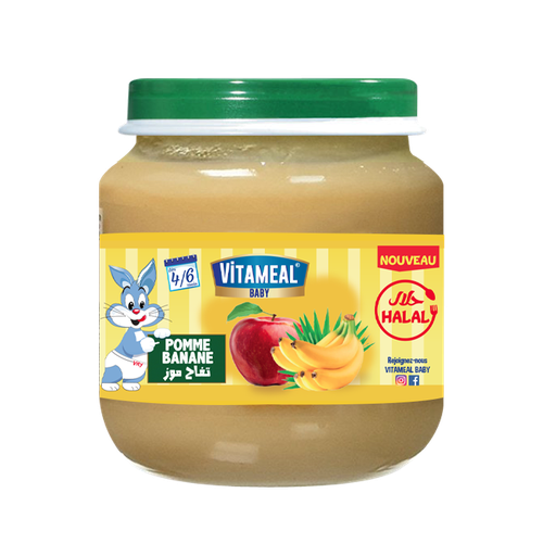 [vitabcp00053] Vitameal Pomme Banane 2 x 120 g