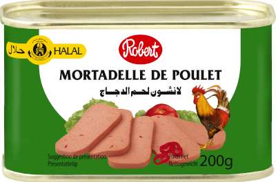[rob16252002] Robert Mortadella Poulet Epice 200g 