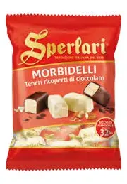 [sperA6289] Sperlari Morbidelli  Teneri ricoperti di Cioccolato 117g